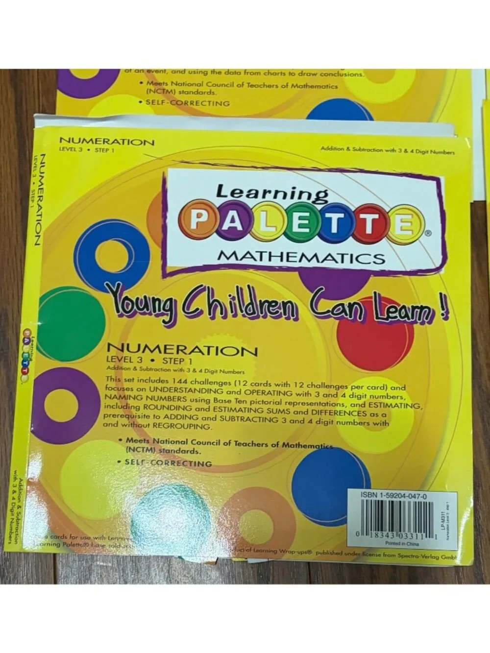 Math Level 3- Learning Palette Set 2 Bases & 5 Card Packs Grades Set E